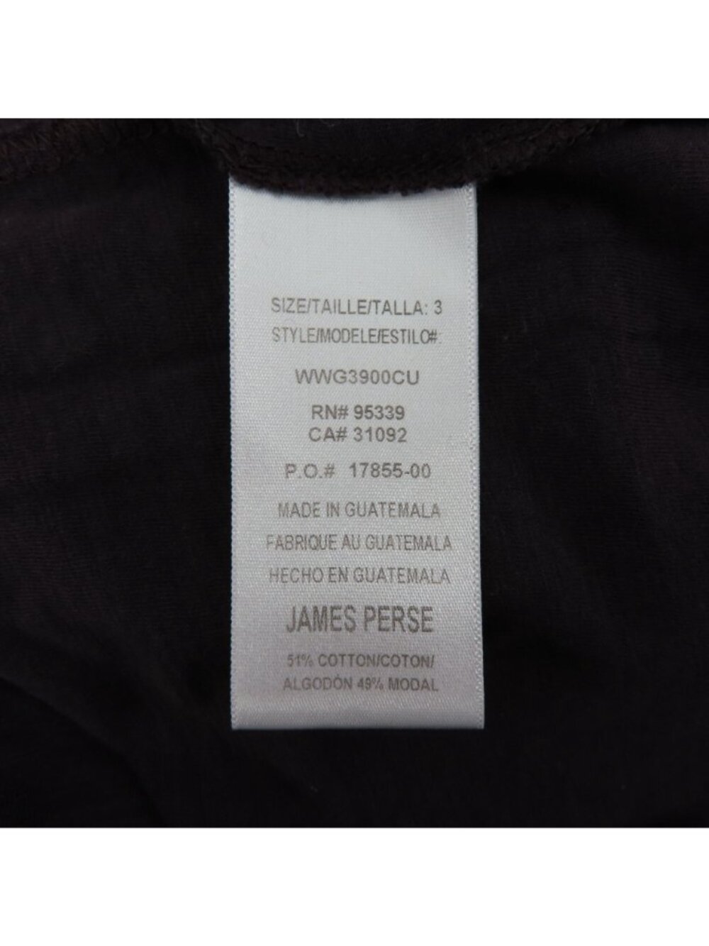 Standard James Perse Womens 3 Purple Gray Scoop Neck Burnout Tee T Shirt Top - Picture 6 of 9
